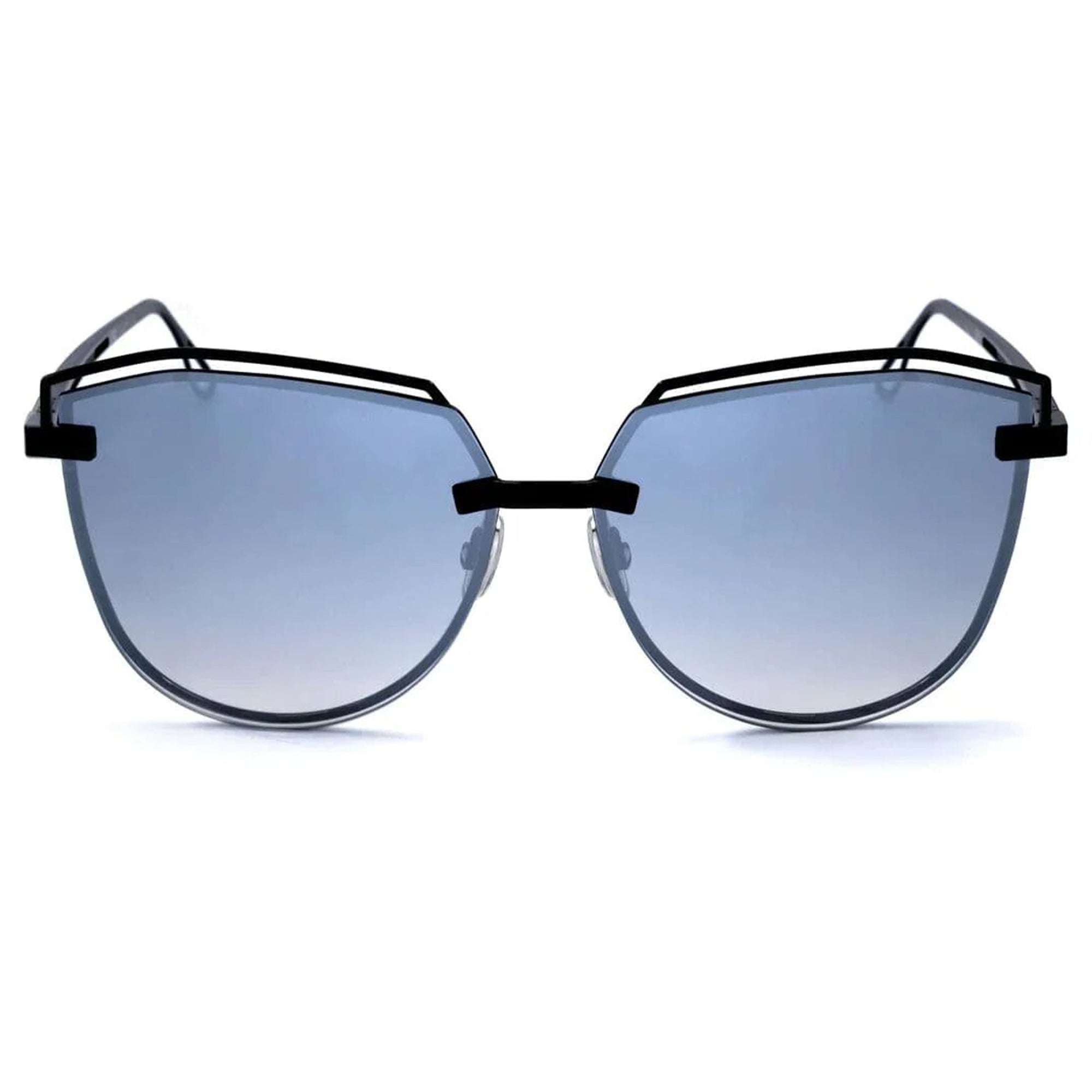 Yniq L. Vonn Edt One Black Frame Sunglasses - Unisex Sunglasses with UV Protection