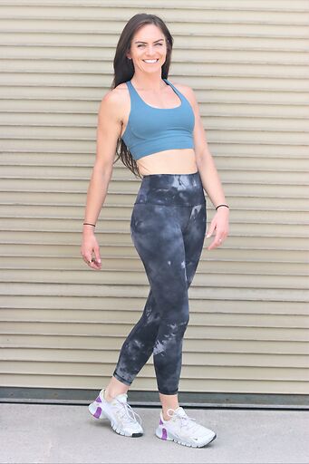 High Waisted Leggings for Women - Tie-Dye Slim and Hip Lifting Tummy  Control Full Length Tights for Athletic Yoga Pants at  Women's  Clothing store