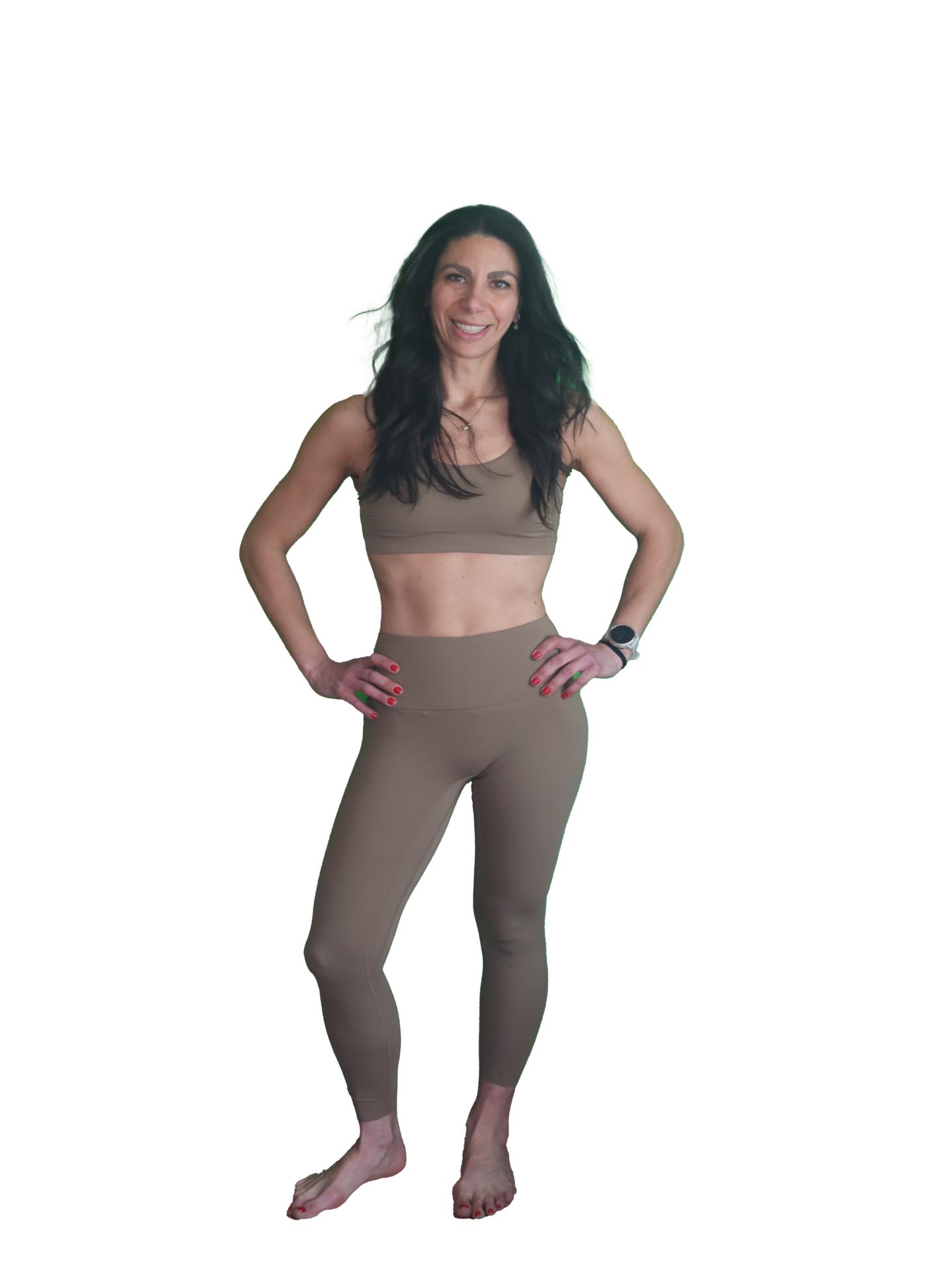 High waisted tummy control top workout leggings