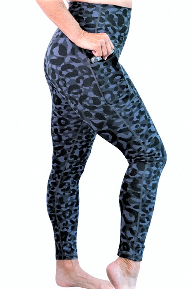 Legging With Side Pockets In Tie Dye Print - Active Zone