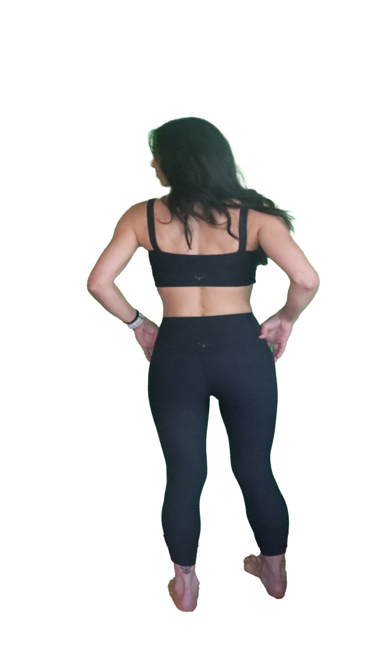 Thick high waisted black leggings deals